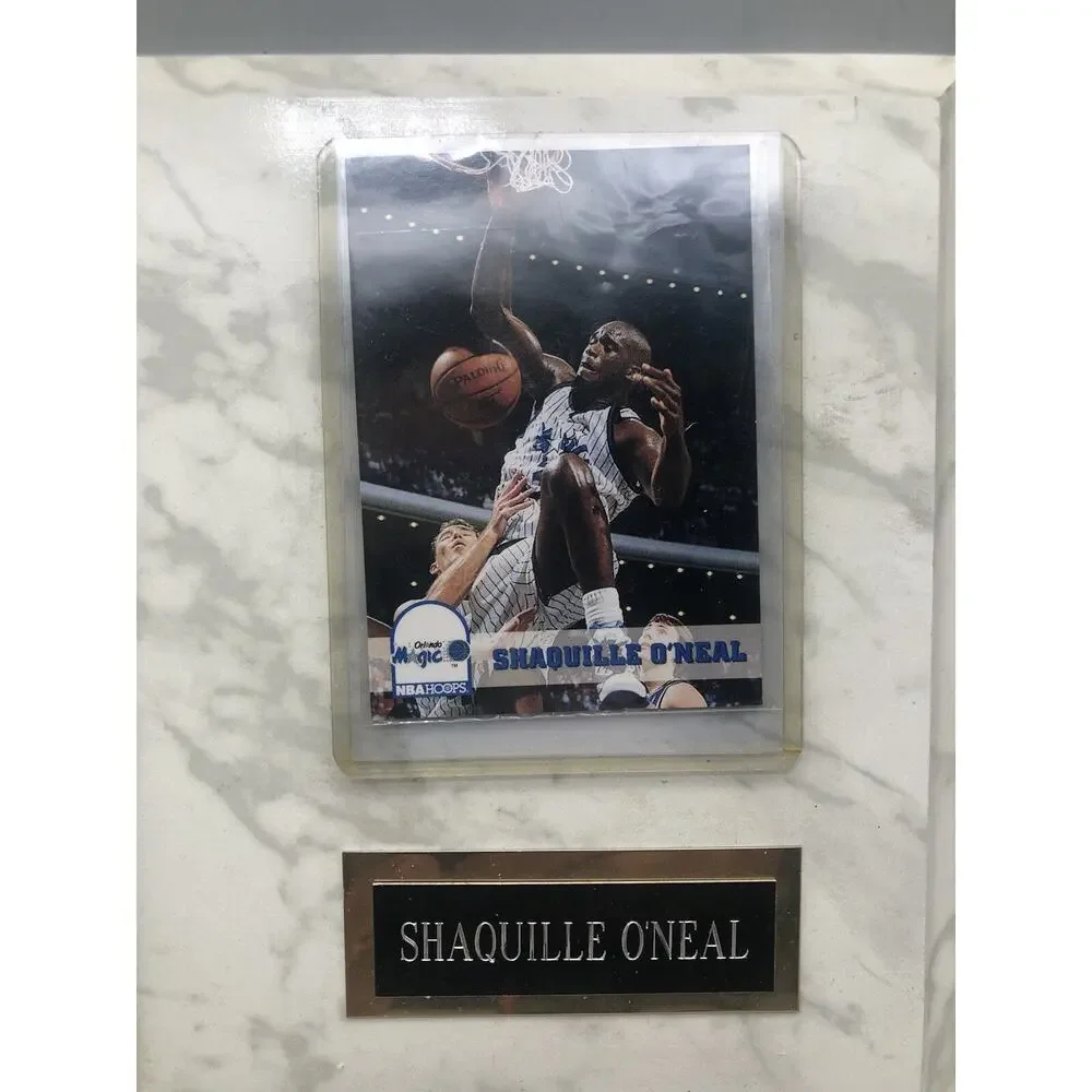 SHAQUILLE O'NEAL Licensed Collector’s Photo NBA Basketball Plaque USED *READ...